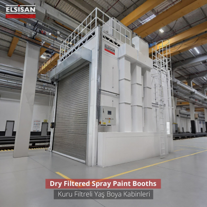 Dry filter enclosed spray coating booth - Elsisan